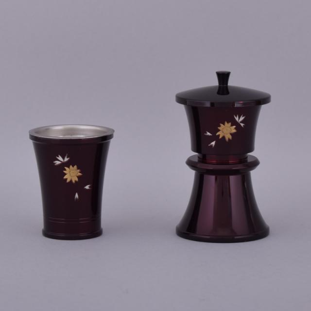 家具調仏壇用　仏器水入　ワイン　桜