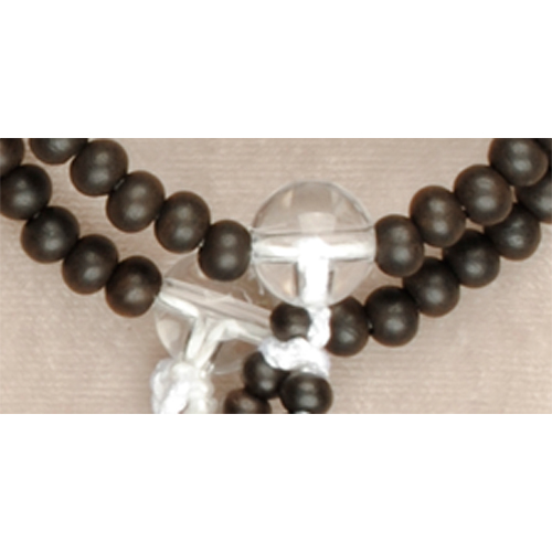 素引黒檀水晶仕立(すびきこくたんすいしょうしたて) 正絹房[7-63-11]