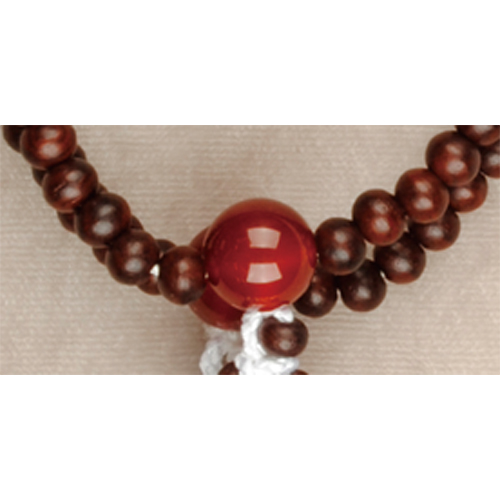 素引紫檀瑪瑙仕立(すびきしたんめのうしたて) 正絹房[7-63-18]