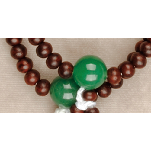 素引紫檀印度翡翠仕立(すびきしたんいんどひすいしたて) 正絹房[7-63-19]