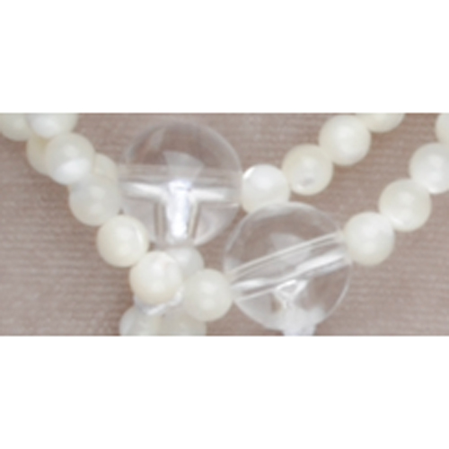 蝶貝水晶仕立(ちょうがいすいしょうしたて)正絹房[7-65-20]