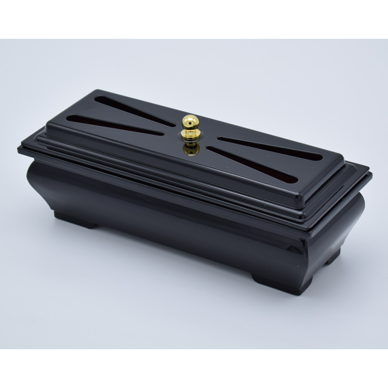 プラスチック長手香炉A型　黒[7-48-02]