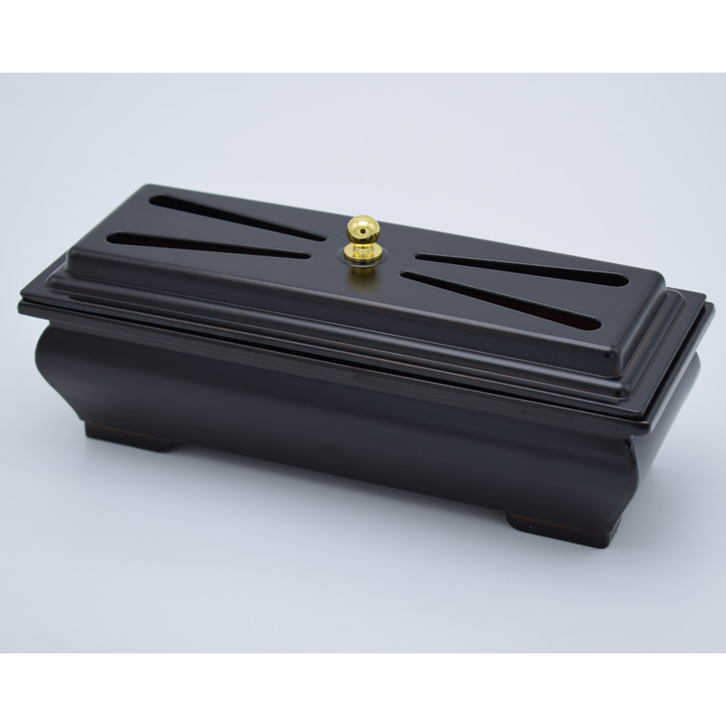 プラスチック長手香炉A型　黒檀[7-48-02]