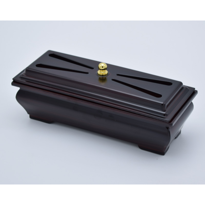 プラスチック長手香炉A型　紫檀[7-48-02]