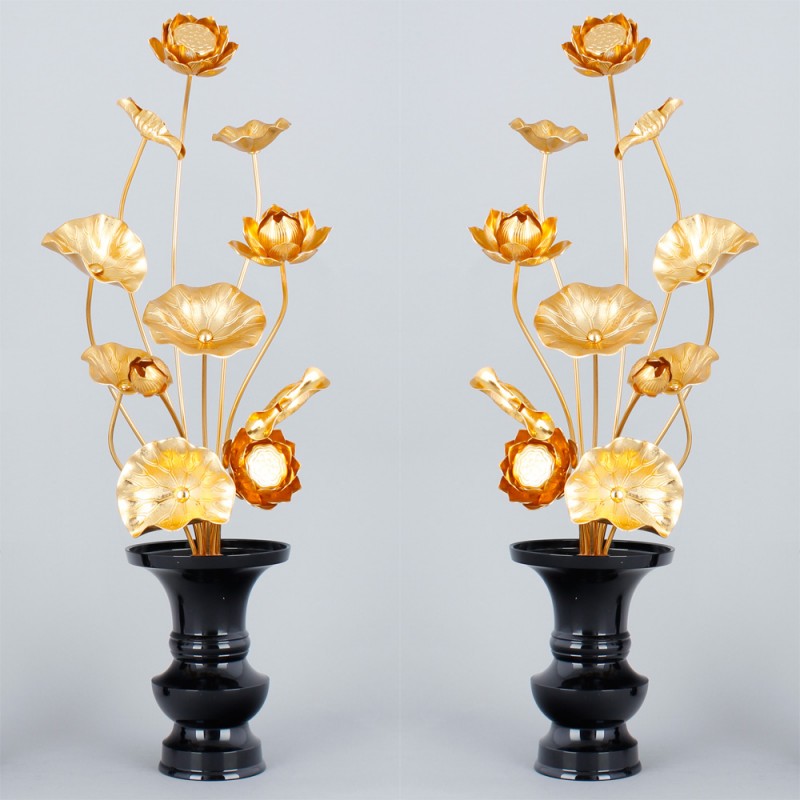 アルミ常花1尺11本立(一対)[7-49-01]