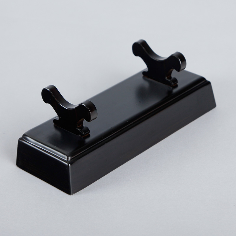 プラスチック　りん棒台　黒檀[7-51-09]