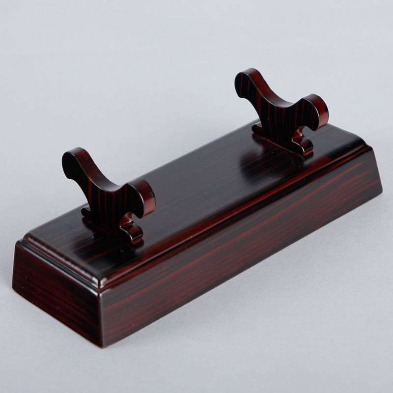 プラスチック　りん棒台　紫檀[7-51-09]