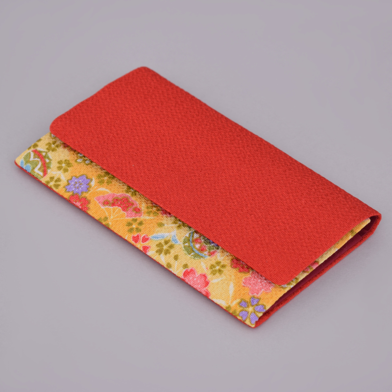 念珠入　都忘れ　二折　オレンジ[7-57-23]