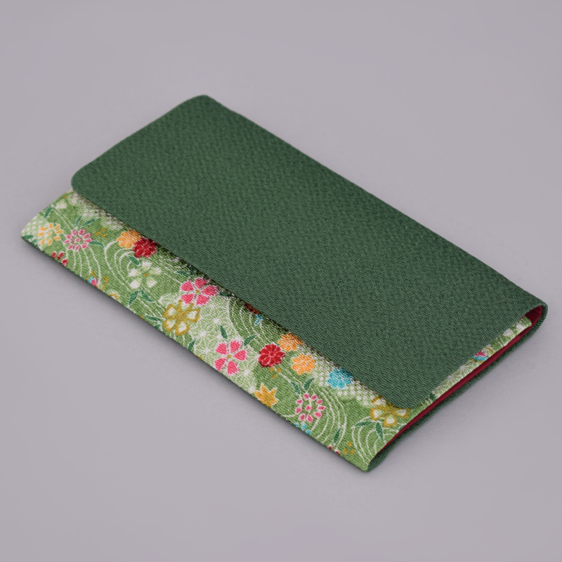 念珠入　都忘れ　二折　緑[7-57-23]