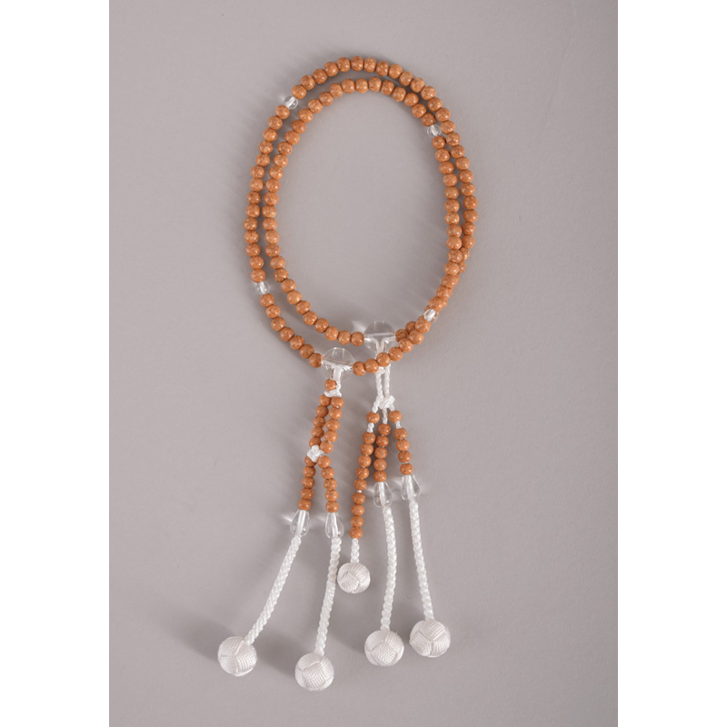 天竺菩提珠水晶仕立(てんじくぼだいじゅすいしょう)正絹房[7-64-16]