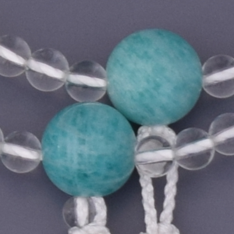 天然水晶アマゾナイト仕立(てんねんすいしょう) 正絹房