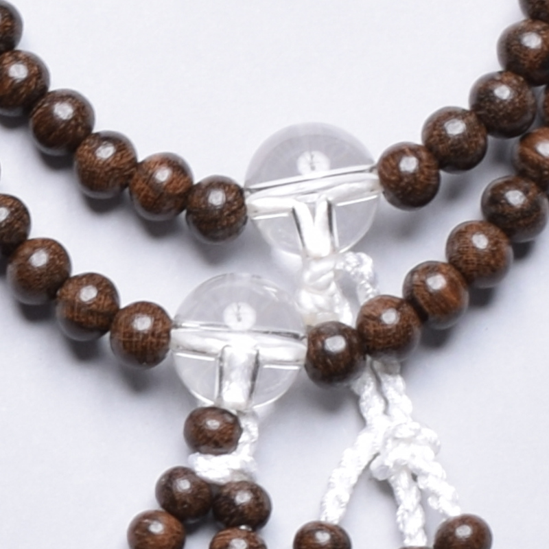 シャム柿水晶仕立　正絹房[7-63-27]