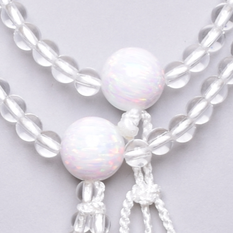 水晶京都オパール仕立　<ゴフン> 正絹房[7-65-08]