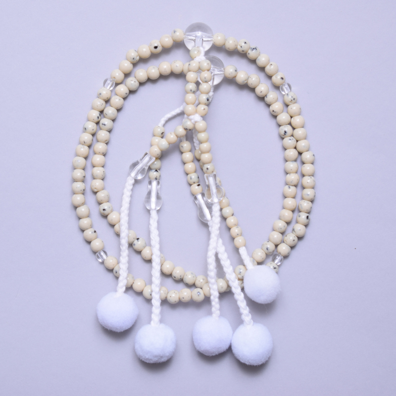 プラスチック念珠　(8寸/1尺)　星月水晶