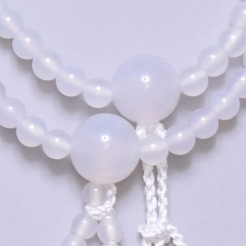 白瑪瑙(しろめのう) 正絹房[7-64-26]