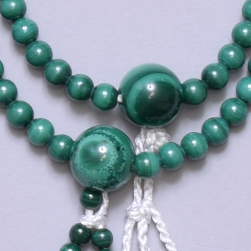 孔雀石(くじゃくいし) 正絹房[7-64-28]