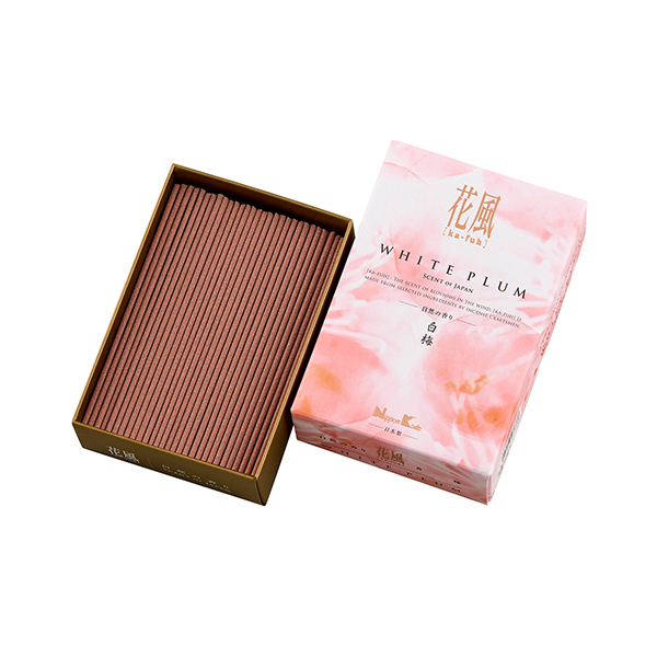日本香堂 花風 白梅 ミニ寸 約75g