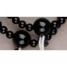 ブラックオニキス 正絹房[7-64-30]