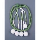 プラスチック念珠(8寸/1尺)　雲翡翠