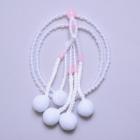 プラスチック念珠　8寸　パール紅水晶